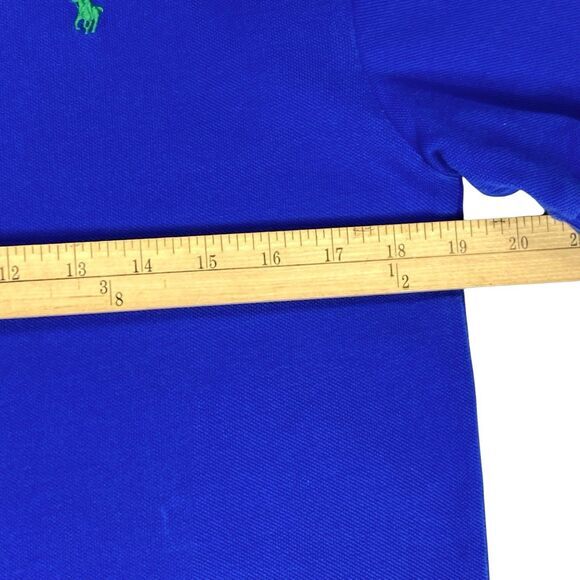 Polo Ralph Lauren Shirt Boys XL Blue Classic Fit Polo Green Pony Golf Core Comfy - Picture 8 of 11